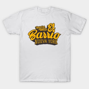 New York El Barrio  - El Barrio Spanish Harlem  - El Barrio  NYC Spanish Harlem Manhattan logo T-Shirt